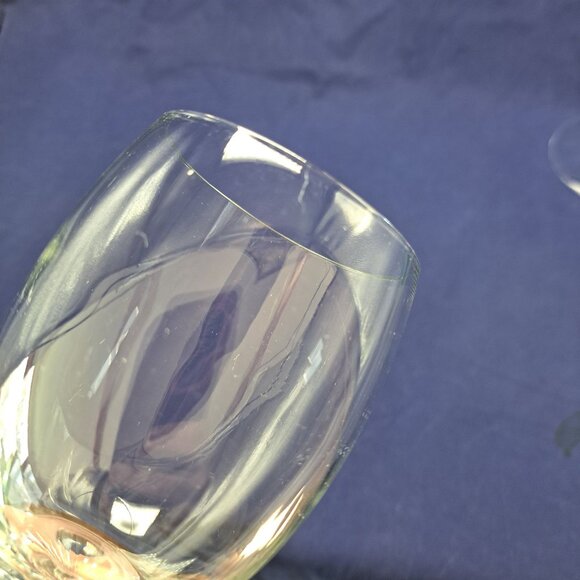 Vintage Twisted Stem Clear Glass Water Goblet - Picture 13 of 15